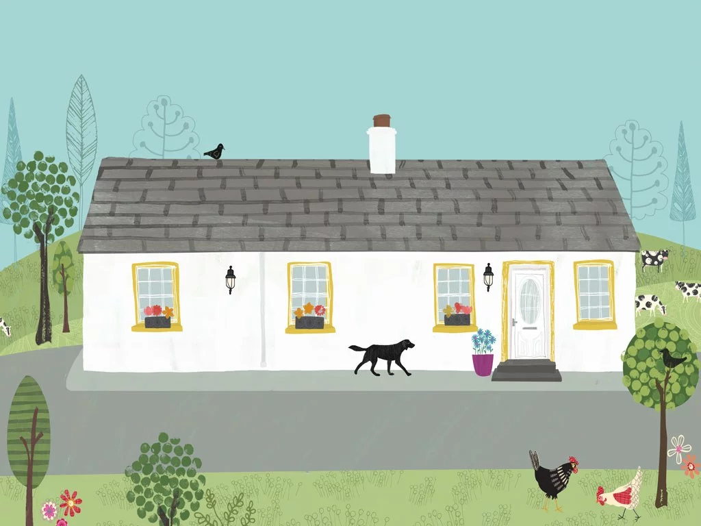Cottage Illustration by Rachael Grainger
