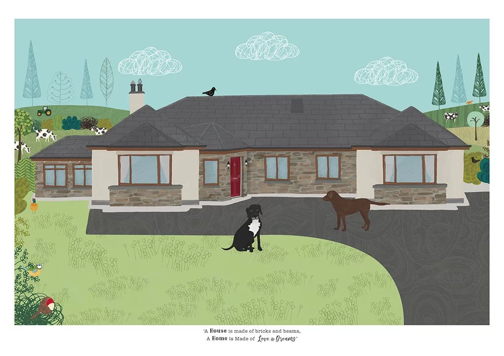 House Illustration by Rachael Grainger