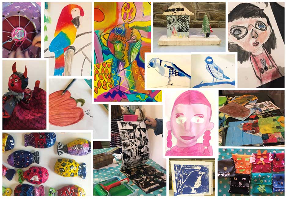 Activities at Art Club Athea Kid's Art Club