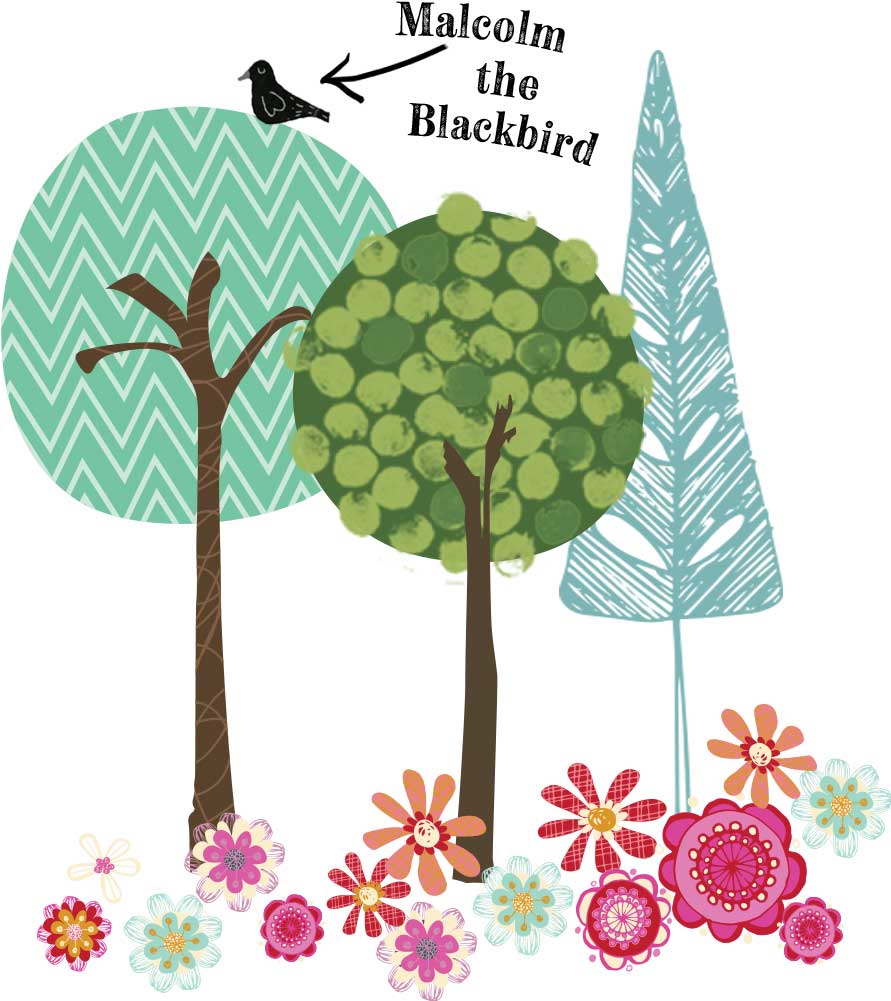 malcolmblackbird-and-trees