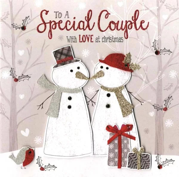 Snowman Couple Greeting Card Published by ©Second Nature