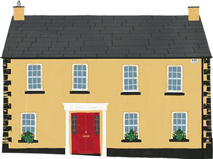 House Portraits, Rachael Grainger Design and illustration, licensing, selling & creating colourful, uplifting artwork for all areas of surface design